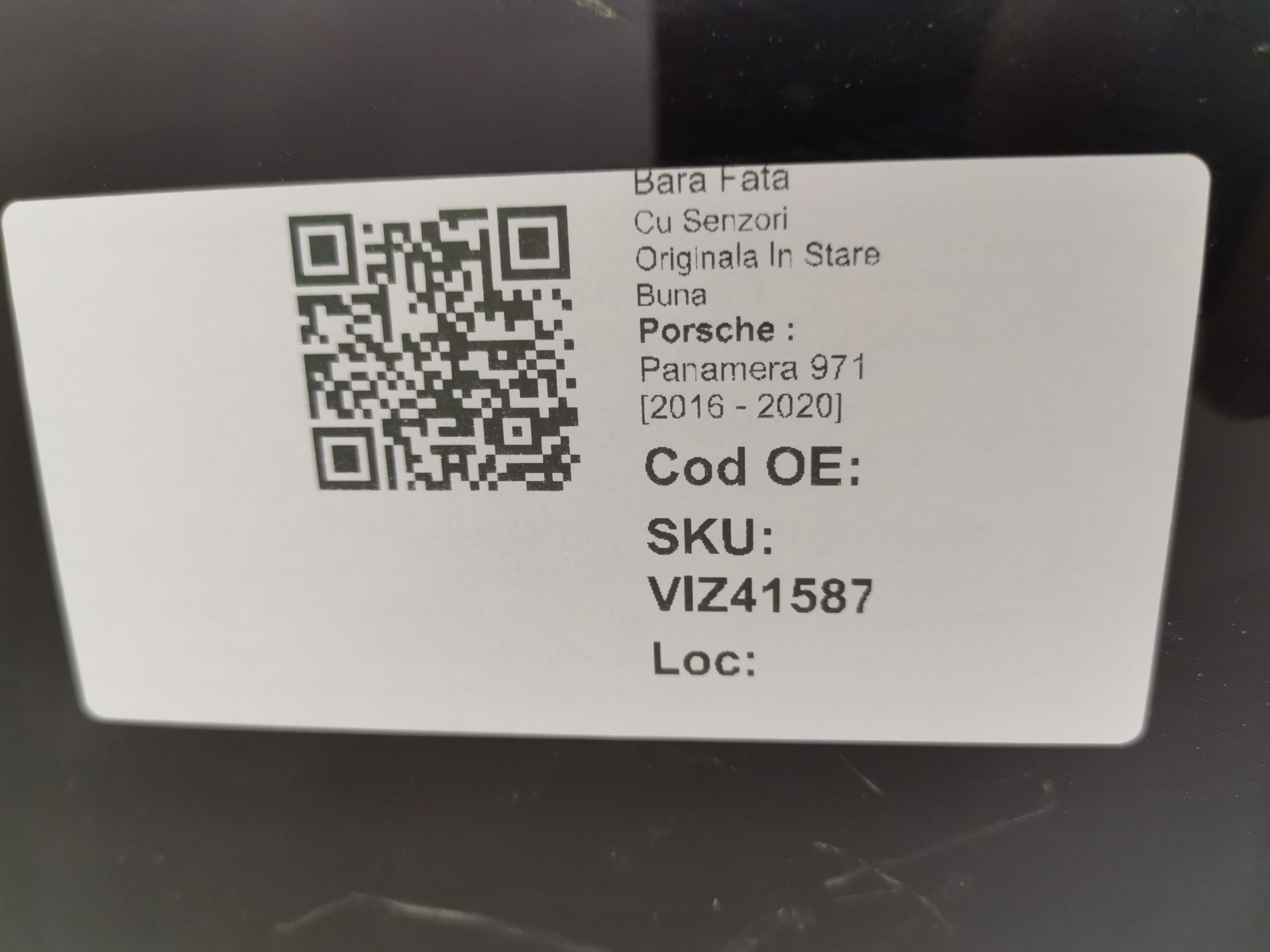Предна броня Порше Панамера / Porsche Panamera 971 С оригинални сензор