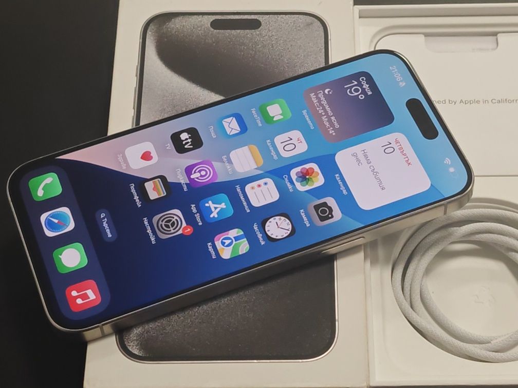 Като нов iPhone 15 Pro Max 256 GB Гаранция