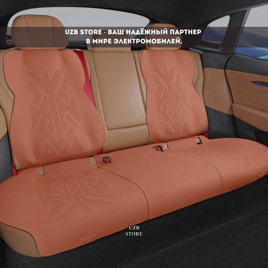 Zeekr 001 orange nakidka зекр, sideniya nakidka sifatli, aksessuar