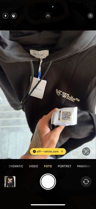 Hanorac OFF White L XL XXL