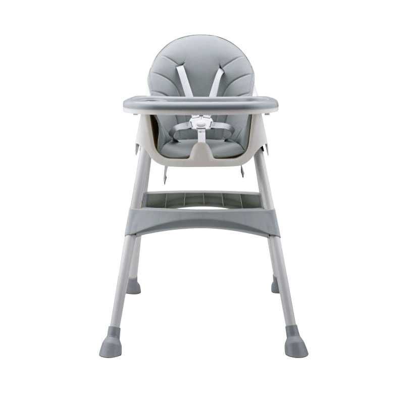Scaun de masa copii, Little Mom, transformabil, reglabil Dinner Grey
