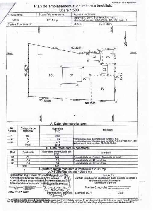 Casa si teren in localitatea Iazu, jud Ialomita