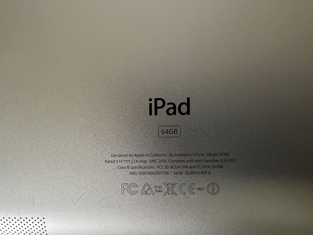 Планшет Apple iPad 2