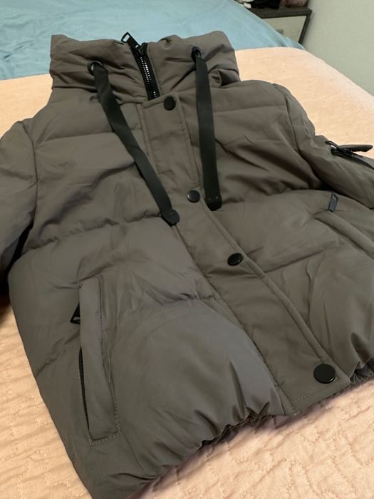 Дамско сиво зимно яке, S размер