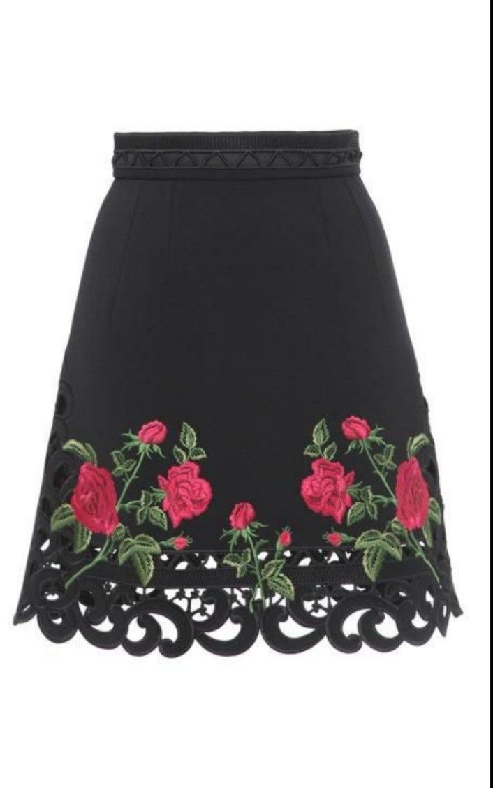 Dolce gabbana юбка люкс качества с розами фирменный С М