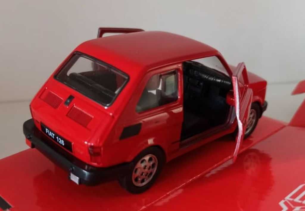 Macheta Fiat 126 rosu - Welly 1/32