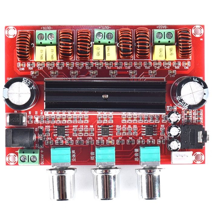 Amplificator 2.1 cu corector de ton 2X50W + 100W