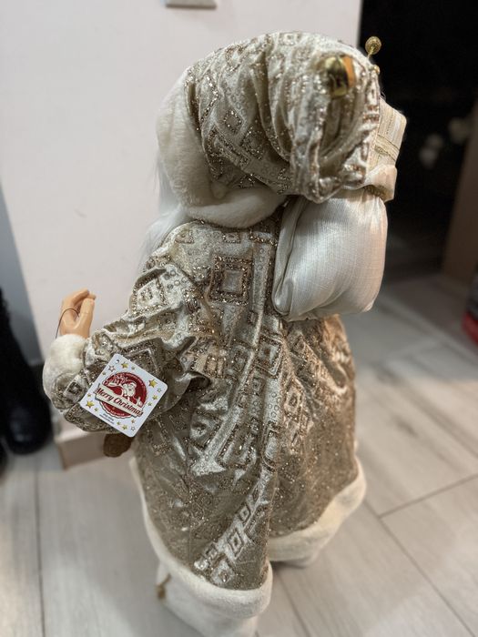 Decoratiune mos craciun 80 cm nou, cu eticheta.