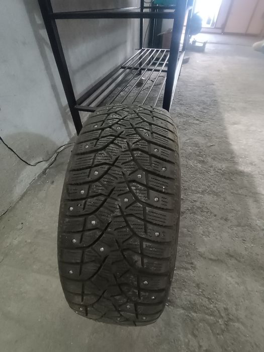 Продам комплект зимних шипованных шин Bridgstoun