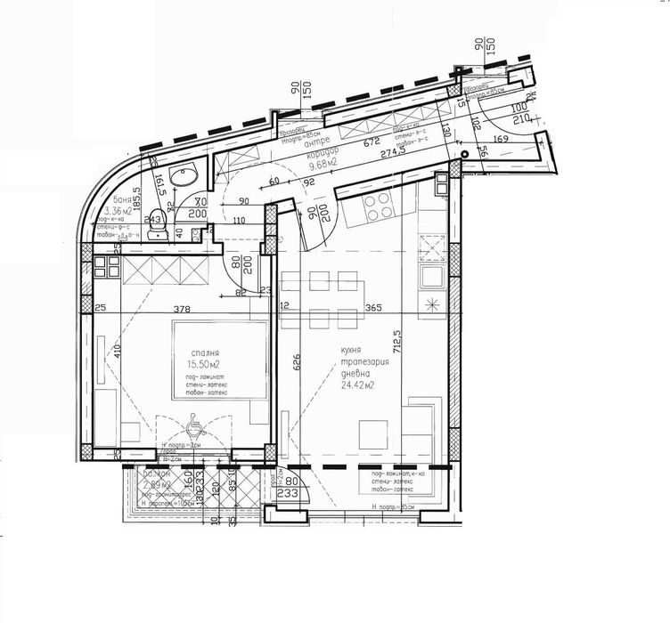 Двустаен апартамент 124000 евро, Виница