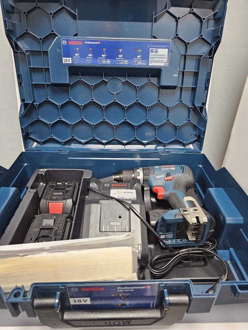 Bosch GSB 18V-55 Combi si L-Boxx fara fir -P-