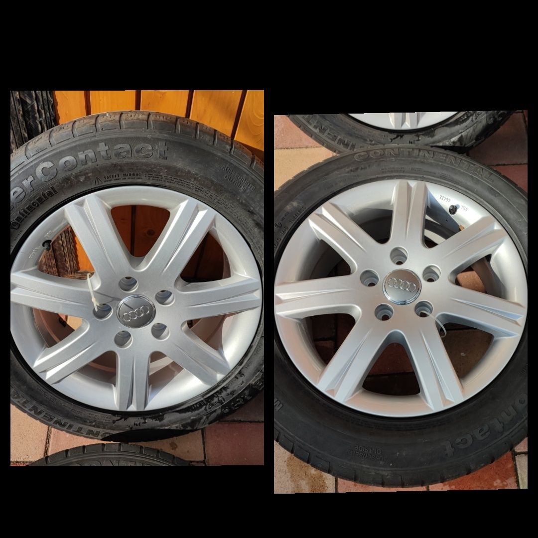 Jante originale Audi Q7 3 bucăți/rezerve 235 60R18 Continental iarnă