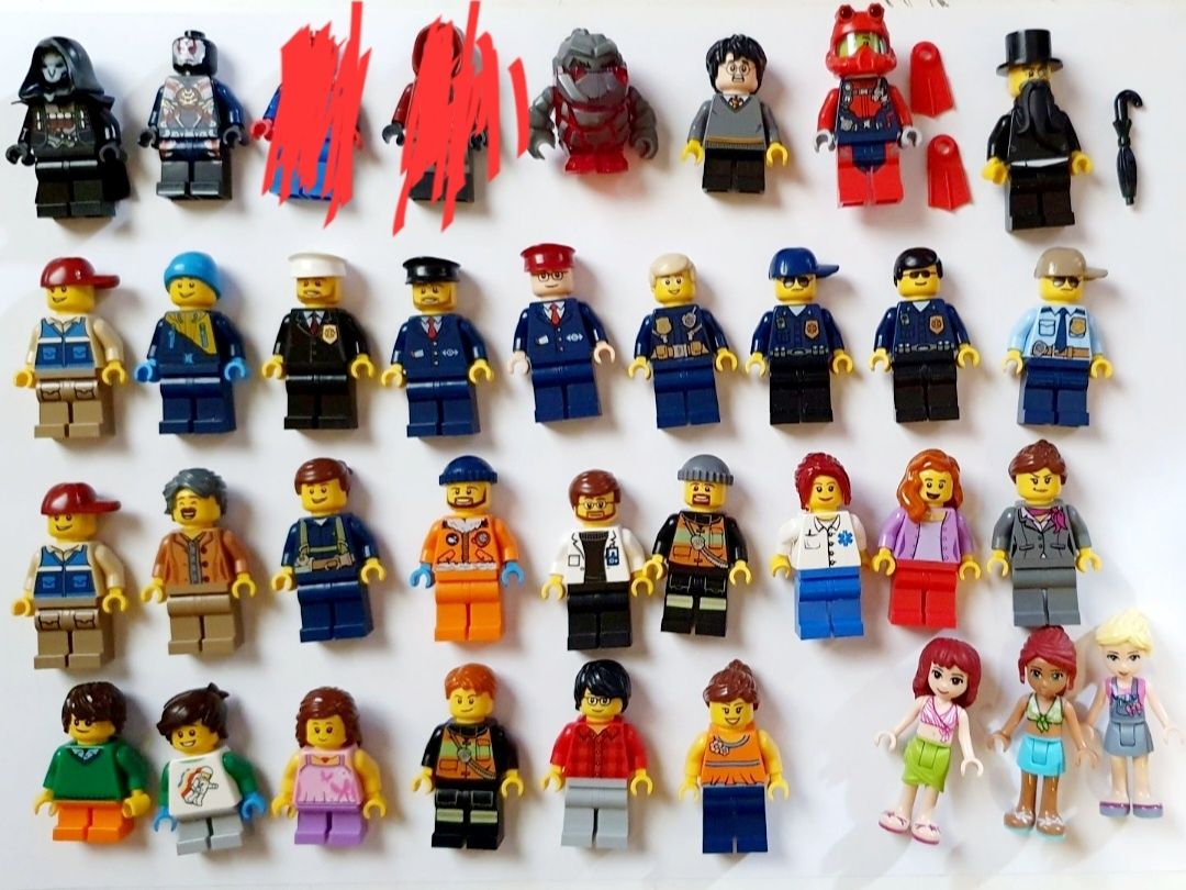LEGO figurine CMF, Castle, Marvel, City + accesorii cadou