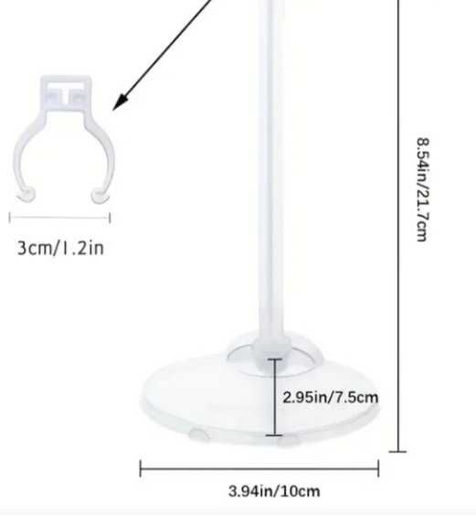 Комплект стойки за кукли. 5 б-р. Нов.