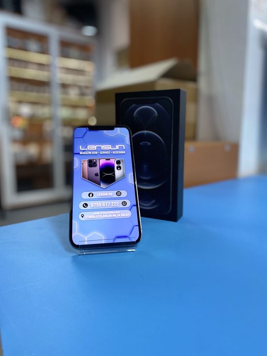 Apple iPhone 12 Pro Max Negru Box 100% - 128GB - Garantie 12 Luni