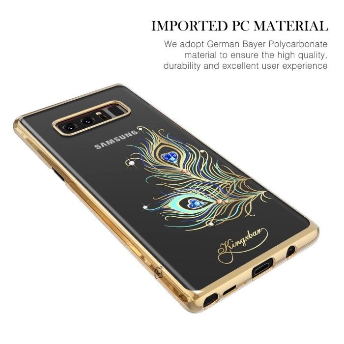 Husa Kingxbar pentru Galaxy Note 8 design Cristale Swarovski - Gold