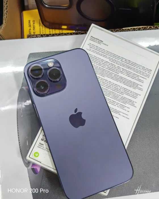 Iphone 14 Pro Max purple ZA/A Sim + Esim 128 гб в идеальным состоянии!