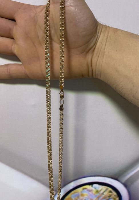 Продается цепь золото биссмарк