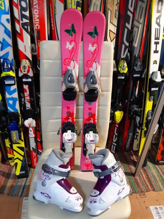 Schiuri clapari ski si bete set schi copii