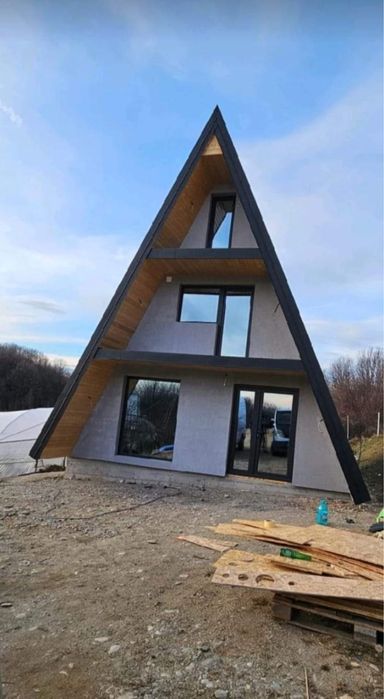 Cabane tipa A frame