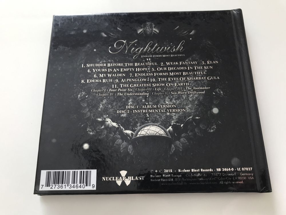 Vand dublu cd audio original, Nightwish - Endless Forms Most Beautiful
