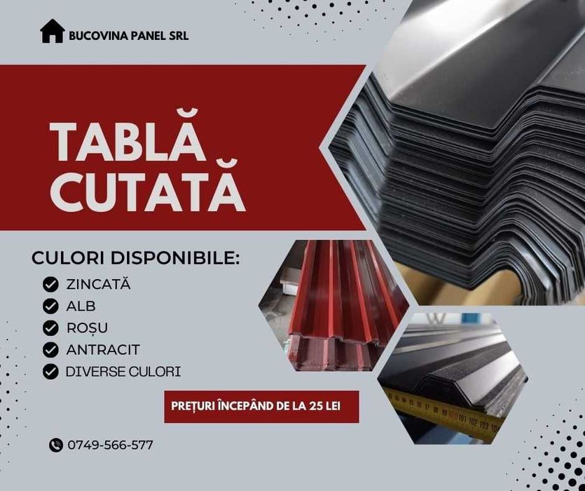 Panouri sandwich / Luminatoare / tabla cutata / Containere