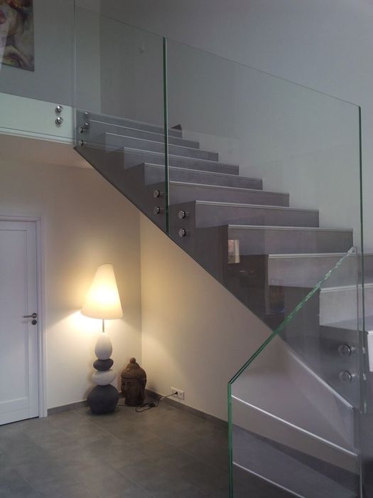 Balustrade de inox si sticla