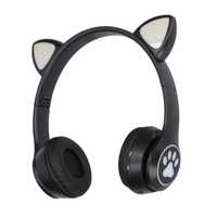 Casti Wireless Extralink Kids Cat-Ear Bluetooth 5.0 RGB Culoare Negru