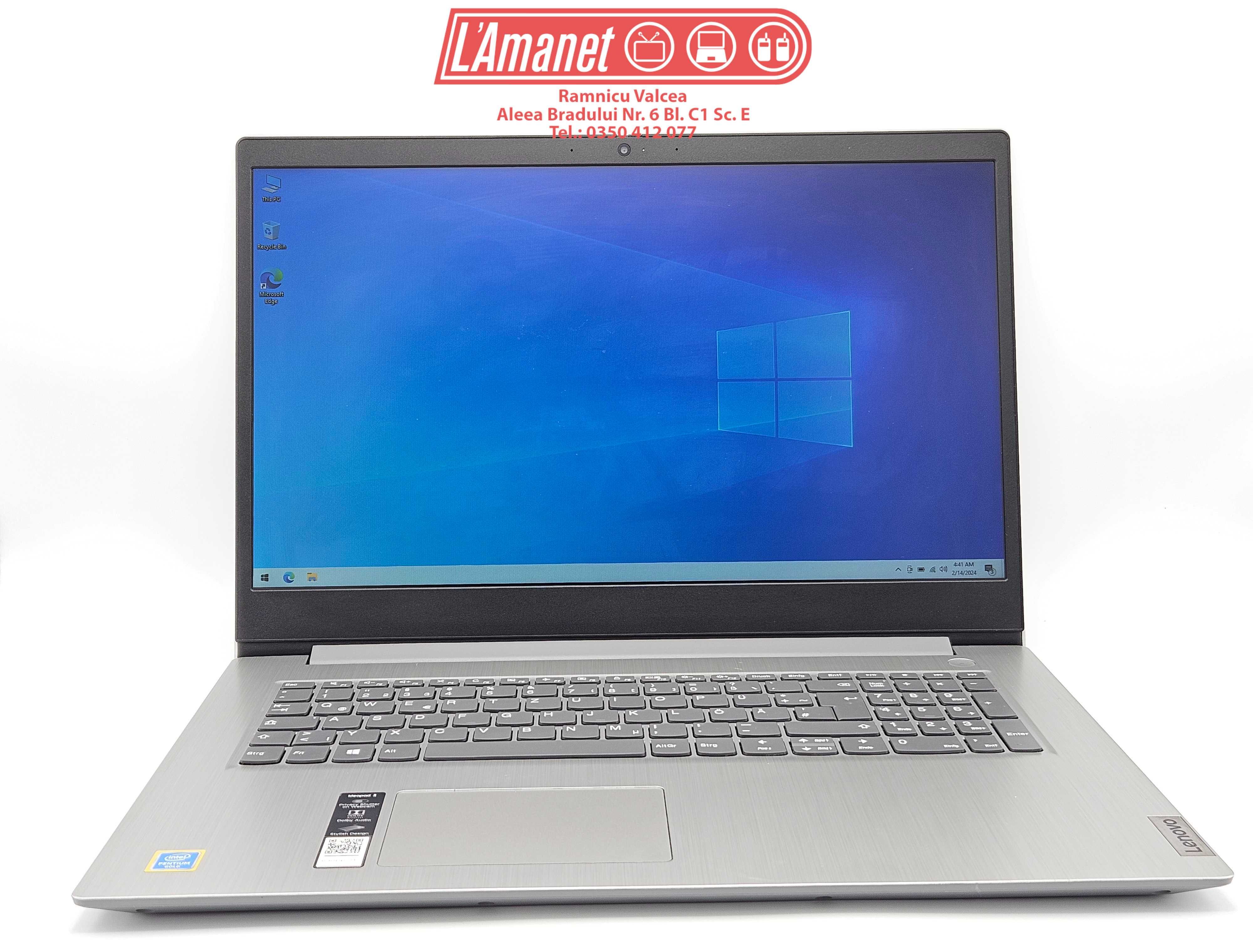 Laptop 17.3" HD+ Lenovo IdeaPad 3 17IML05 Intel 6405U 8GBDDR4 256GBSSD