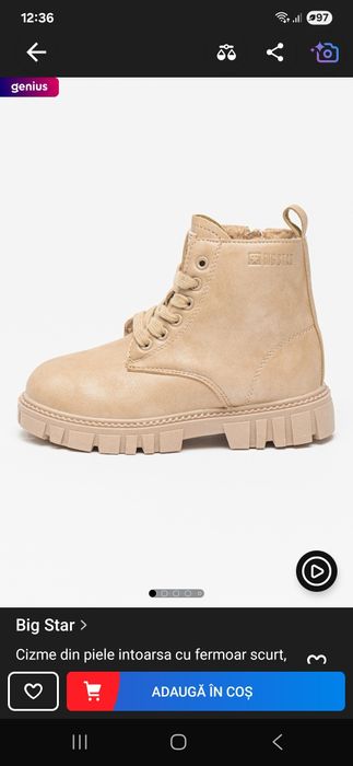 Ghete fete Big Star marimea 34