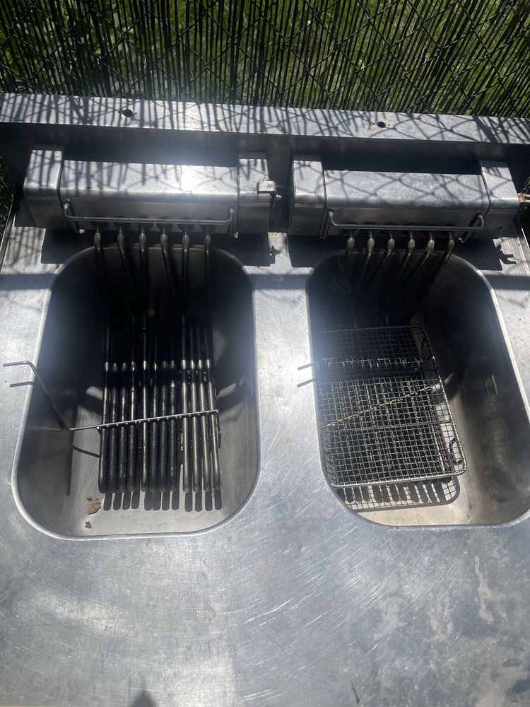 Friteuză electrică profesională – 2 cuve
