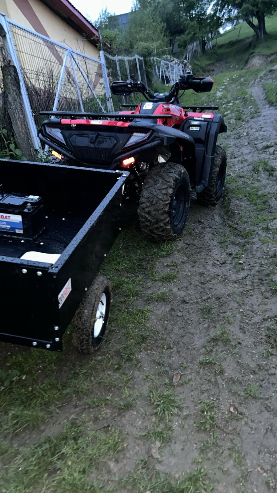 Remorca motocultor motosapa 5-7 atv tractor gazon pret 1000 lei se poa