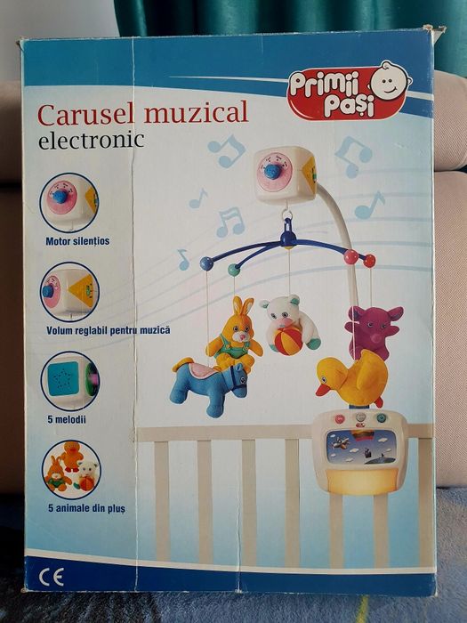 Carusel electronic pentru pătuț Primii Pași