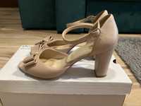 Pantofi/Sandale piele nude Nicolett ca noi