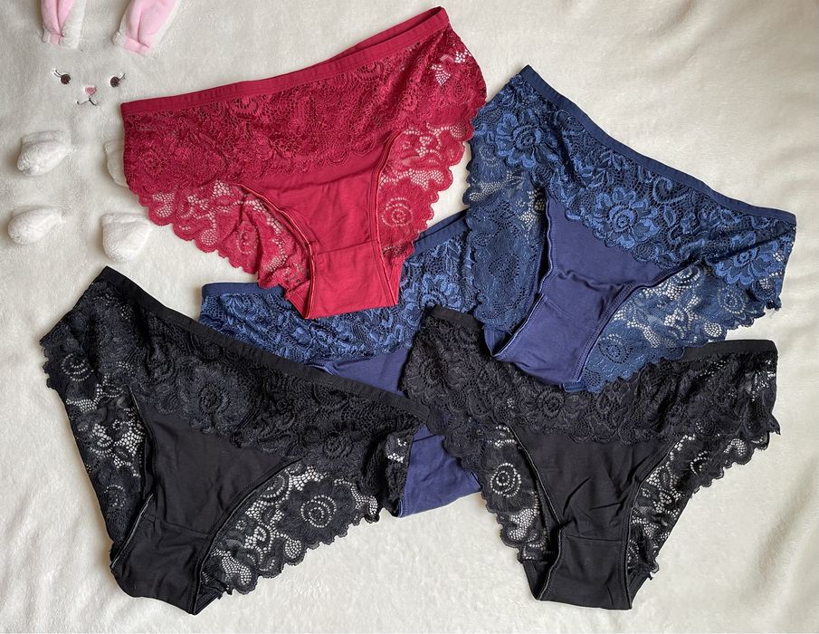 Пет броя Нови дамски бикини р-р М за 5 лв. Общо!