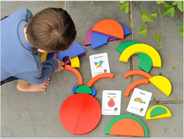 Circle Set KidPik Montessori  Монтесори ТОП дървени материали от MDF