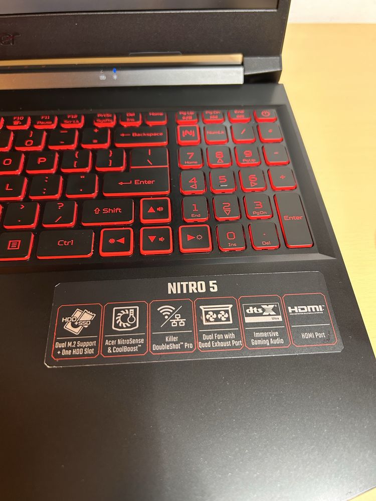 Laptop Gaming Acer Nitro - 144Hz - RTX 3050 TI - i5-11400H - 16 GB RAM