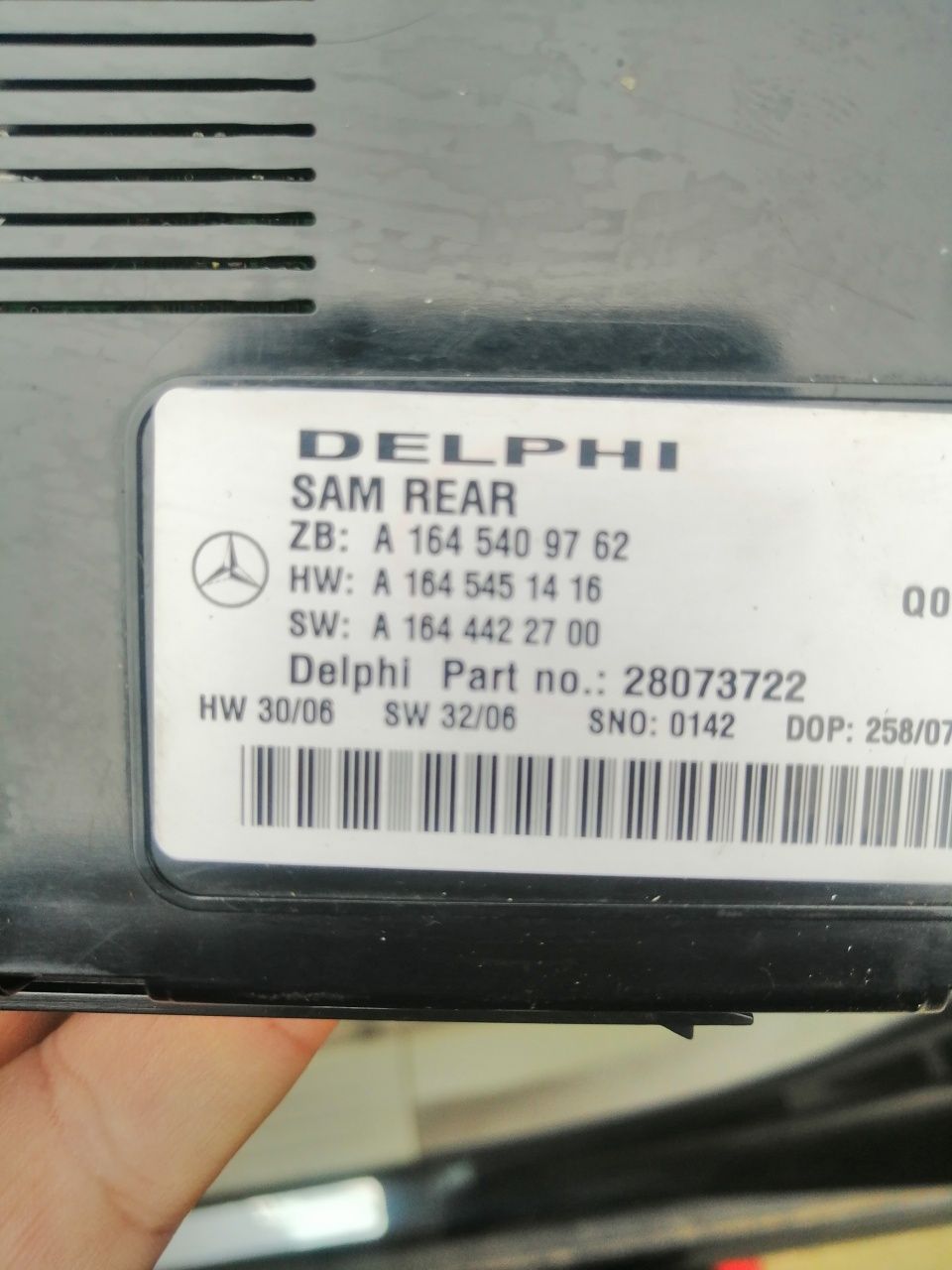 Sam spate Mercedes w164, Gl 164