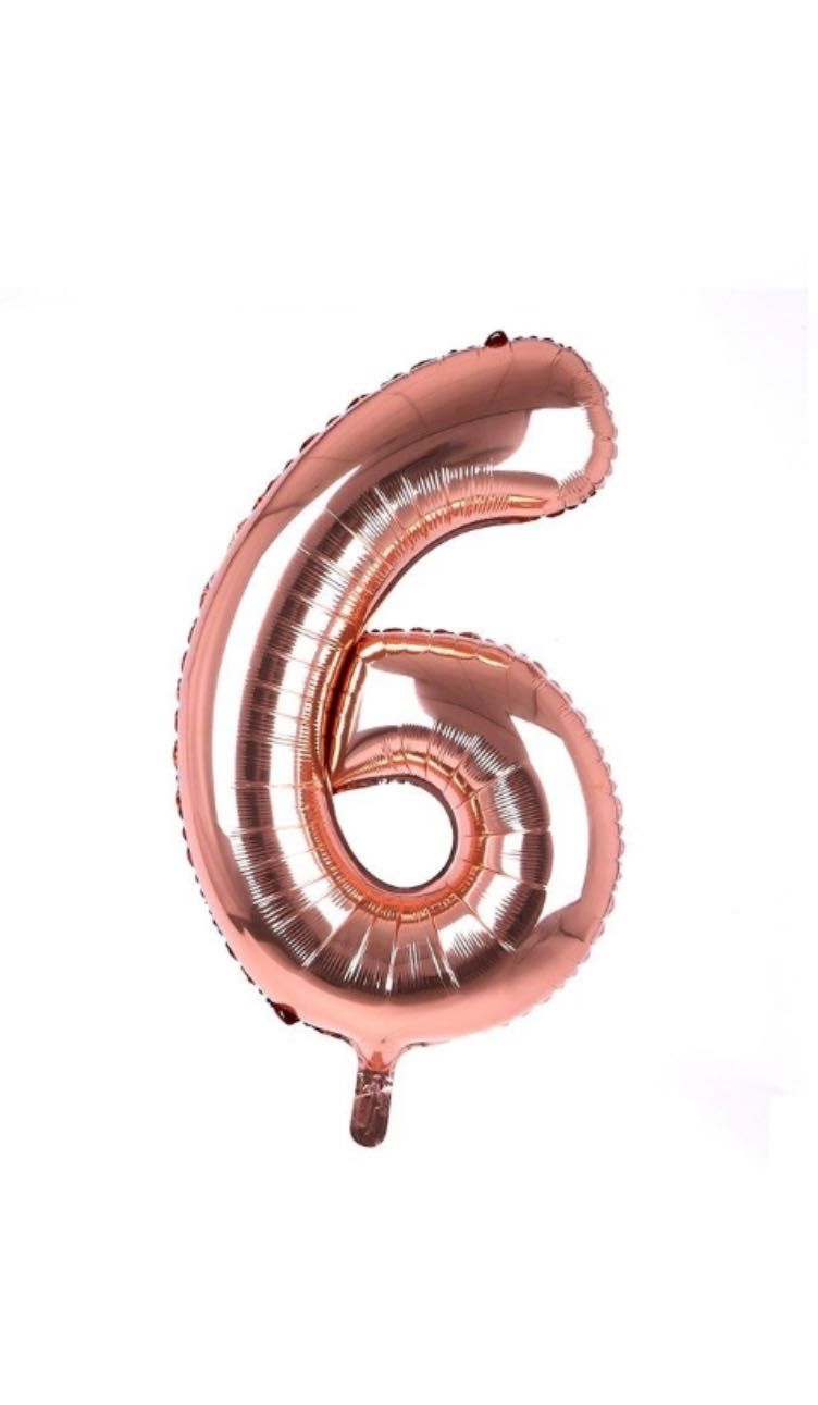 Фолиев балон розова цифра 83 см, циклама от 0 -9 цифра по избор