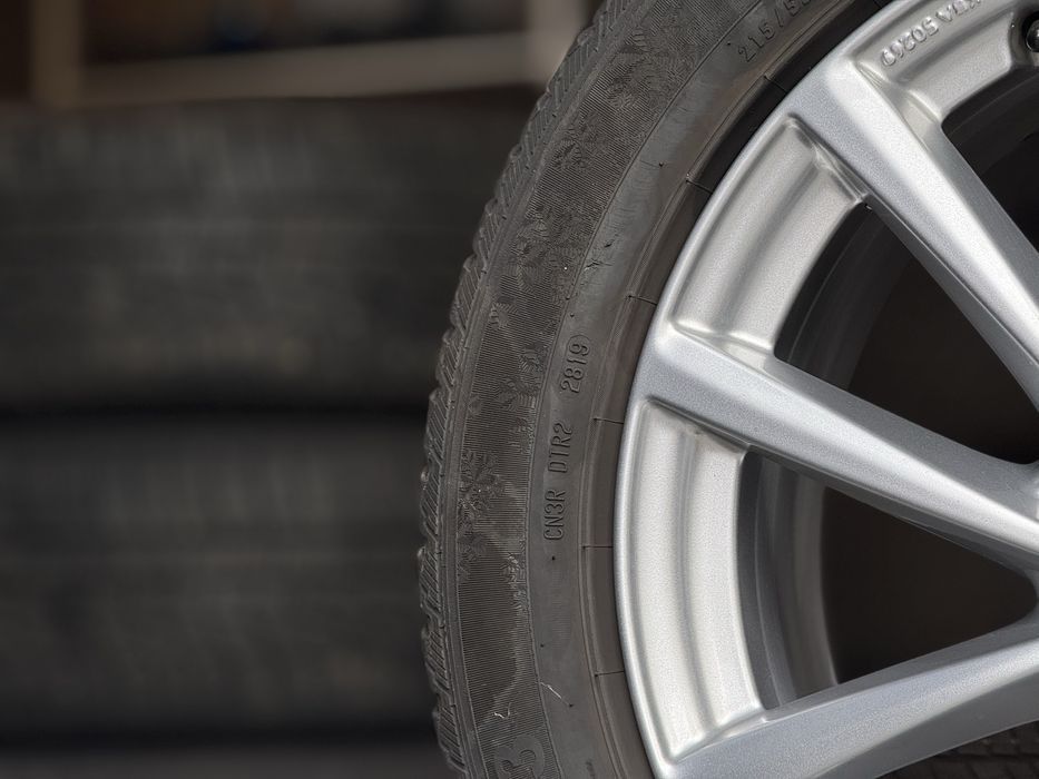 Jante aliaj 17 Vw Passat b8 + anvelope iarnă Semperit 215/55 R17 98V