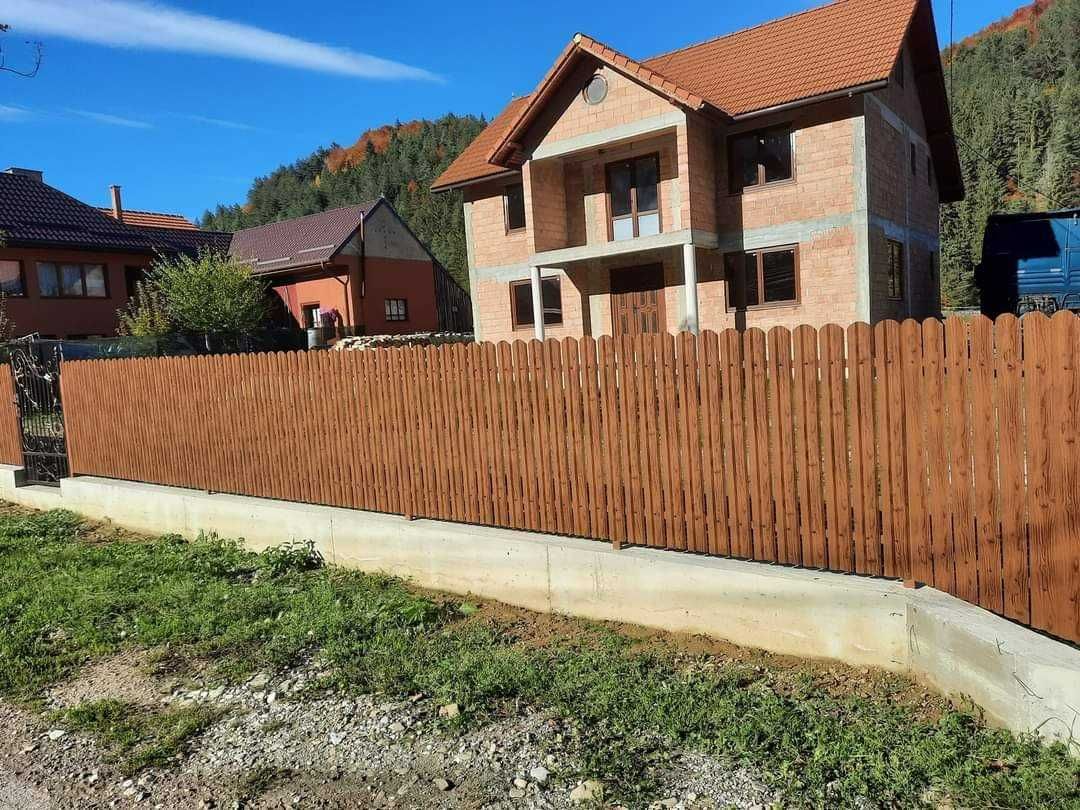 Constructii garduri si porti din sipca metalica, jaluzea, tabla, plasa