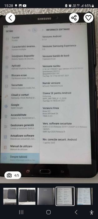 Vand tableta Samsung Tab A, 10,1 inch, T585