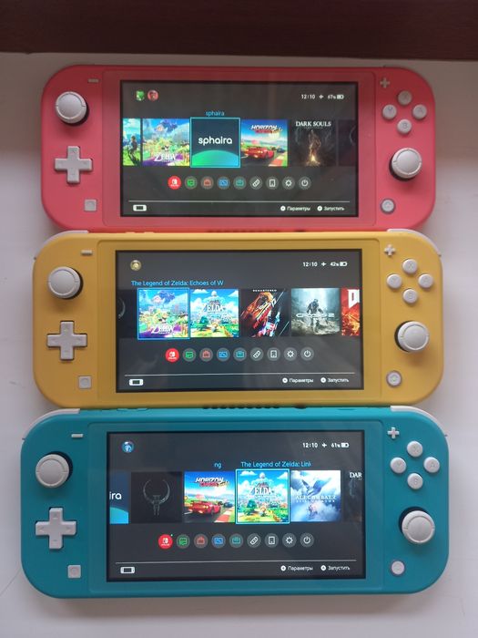 Прошитая Nintendo switch lite!