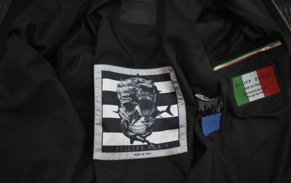 Urgent ! Ultimul preț ! Philipp Plein! Geacă piele reptilă