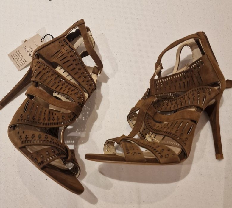 Sandale piele Zara- nr.38-noi