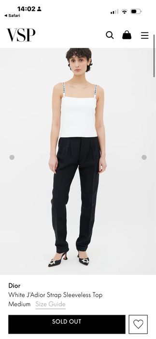 Дамски топ с презрамки Dior