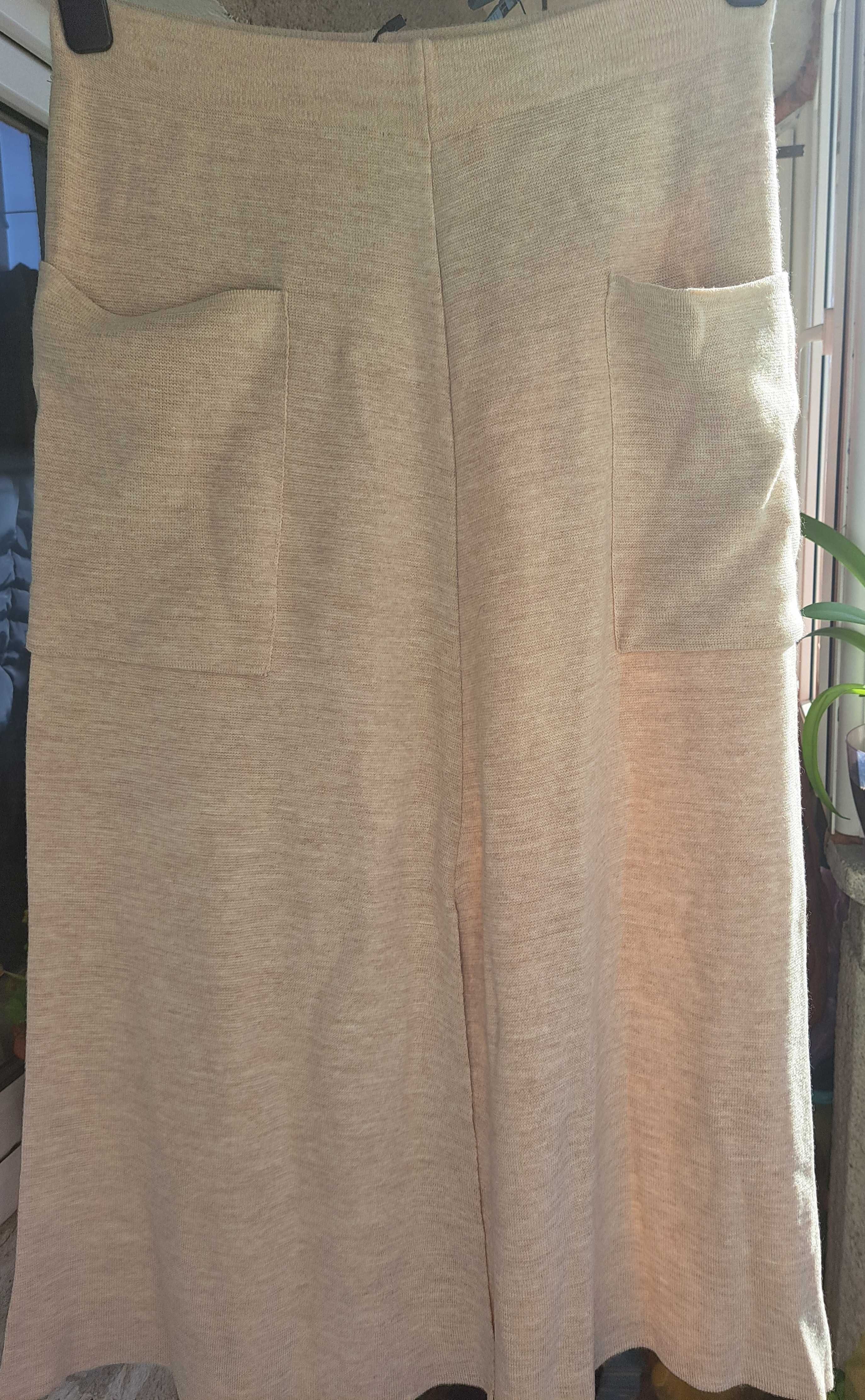 Vand fusta tricotata fin  Koton, XL, crem, frumoasa