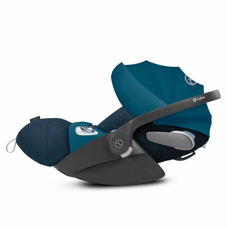 5buc cybex balios ocean blue 2in1+scaun vara+marsupiu+scoica cloud ada
