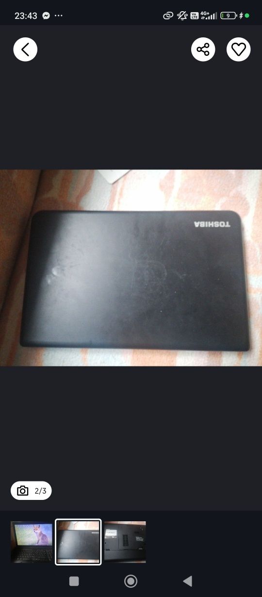 Laptop toshiba windows 10