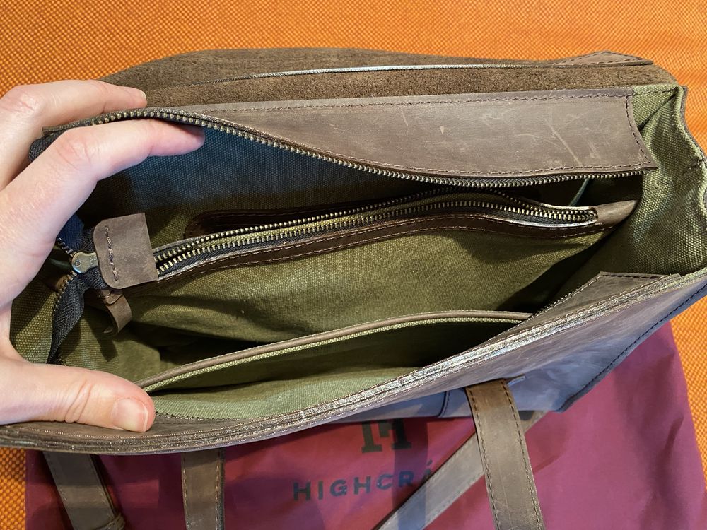 Кожаный портфель Tattcher бренда Highcraft